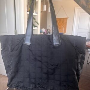 Chanel nylon tote bag